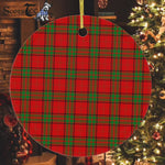 Plaid Christmas Ornaments Scottish Clan Herries Tartan Ornament,  ceramic ornament, personalized christmas ornaments, christmas tree ornaments, christmas door decorations, Plaid Ornament, Tartan Ceramic Ornament