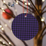 Plaid Christmas Ornaments Scottish Clan Horsburgh Tartan Ornament,  ceramic ornament, personalized christmas ornaments, christmas tree ornaments, christmas door decorations, Plaid Ornament, Tartan Ceramic Ornament