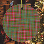 Plaid Christmas Ornaments Scottish Clan Hunter 1819 Tartan Ornament,  ceramic ornament, personalized christmas ornaments, christmas tree ornaments, christmas door decorations, Plaid Ornament, Tartan Ceramic Ornament