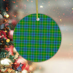 Plaid Christmas Ornaments Scottish Clan Johnston Tartan Ornament,  ceramic ornament, personalized christmas ornaments, christmas tree ornaments, christmas door decorations, Plaid Ornament, Tartan Ceramic Ornament