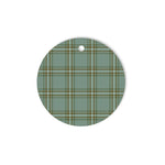 Plaid Christmas Ornaments Scottish Clan Kelly Dress Tartan Ornament,  ceramic ornament, personalized christmas ornaments, christmas tree ornaments, christmas door decorations, Plaid Ornament, Tartan Ceramic Ornament