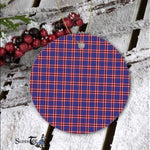 Plaid Christmas Ornaments Scottish Clan Laing Of Archiestown Tartan Ornament,  ceramic ornament, personalized christmas ornaments, christmas tree ornaments, christmas door decorations, Plaid Ornament, Tartan Ceramic Ornament