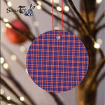 Plaid Christmas Ornaments Scottish Clan Laing Of Archiestown Tartan Ornament,  ceramic ornament, personalized christmas ornaments, christmas tree ornaments, christmas door decorations, Plaid Ornament, Tartan Ceramic Ornament