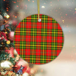 Plaid Christmas Ornaments Scottish Clan Leask Tartan Ornament,  ceramic ornament, personalized christmas ornaments, christmas tree ornaments, christmas door decorations, Plaid Ornament, Tartan Ceramic Ornament