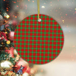 Plaid Christmas Ornaments Scottish Clan Lennox Tartan Ornament,  ceramic ornament, personalized christmas ornaments, christmas tree ornaments, christmas door decorations, Plaid Ornament, Tartan Ceramic Ornament