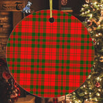 Plaid Christmas Ornaments Scottish Clan Livingstone Modern Tartan Ornament,  ceramic ornament, personalized christmas ornaments, christmas tree ornaments, christmas door decorations, Plaid Ornament, Tartan Ceramic Ornament