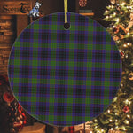 Plaid Christmas Ornaments Scottish Clan Lumsden Hunting Tartan Ornament,  ceramic ornament, personalized christmas ornaments, christmas tree ornaments, christmas door decorations, Plaid Ornament, Tartan Ceramic Ornament