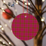 Plaid Christmas Ornaments Scottish Clan Lumsden Of Clova Tartan Ornament,  ceramic ornament, personalized christmas ornaments, christmas tree ornaments, christmas door decorations, Plaid Ornament, Tartan Ceramic Ornament