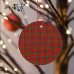 Plaid Christmas Ornaments Scottish Clan Lumsden Of Kintore Tartan Ornament,  ceramic ornament, personalized christmas ornaments, christmas tree ornaments, christmas door decorations, Plaid Ornament, Tartan Ceramic Ornament