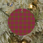 Plaid Christmas Ornaments Scottish Clan Lumsden Tartan Ornament,  ceramic ornament, personalized christmas ornaments, christmas tree ornaments, christmas door decorations, Plaid Ornament, Tartan Ceramic Ornament