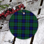 Plaid Christmas Ornaments Scottish Clan MacCallum Modern Tartan Ceramic Ornament Plaid Ornaments - Scotstee Shop