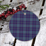 Plaid Christmas Ornaments Scottish Clan MacCormick Tartan Ceramic Ornament Plaid Ornaments - Scotstee Shop