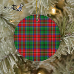 Plaid Christmas Ornaments Scottish Clan MacCulloch Tartan Ceramic Ornament Plaid Ornaments - Scotstee Shop