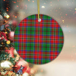 Plaid Christmas Ornaments Scottish Clan MacCulloch Tartan Ceramic Ornament Plaid Ornaments - Scotstee Shop