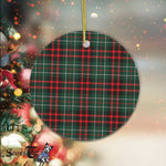 Plaid Christmas Ornaments Scottish Clan MacDiarmid Tartan Ceramic Ornament Plaid Ornaments - Scotstee Shop