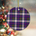 Plaid Christmas Ornaments Scottish Clan MacDonald Dress Modern Tartan Ceramic Ornament Plaid Ornaments - Scotstee Shop