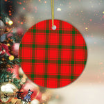 Plaid Christmas Ornaments Scottish Clan MacDonald Of Sleat Tartan Ceramic Ornament Plaid Ornaments - Scotstee Shop