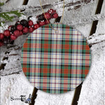 Plaid Christmas Ornaments Scottish Clan MacDuff Dress Ancient Tartan Ceramic Ornament Plaid Ornaments - Scotstee Shop