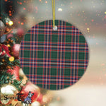 Plaid Christmas Ornaments Scottish Clan MacFarlane Hunting Modern Tartan Ceramic Ornament Plaid Ornaments - Scotstee Shop