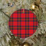 Plaid Christmas Ornaments Scottish Clan MacGillivray Modern Tartan Ceramic Ornament Plaid Ornaments - Scotstee Shop