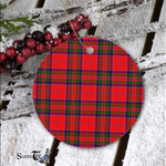 Plaid Christmas Ornaments Scottish Clan MacGillivray Modern Tartan Ceramic Ornament Plaid Ornaments - Scotstee Shop