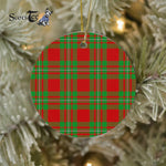 Plaid Christmas Ornaments Scottish Clan MacGregor Modern Tartan Ceramic Ornament Plaid Ornaments - Scotstee Shop