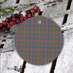 Plaid Christmas Ornaments Scottish Clan MacIntyre Ancient Tartan Ceramic Ornament Plaid Ornaments - Scotstee Shop