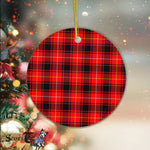Plaid Christmas Ornaments Scottish Clan MacIntyre Modern Tartan Ceramic Ornament Plaid Ornaments - Scotstee Shop