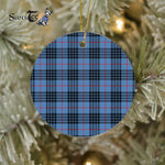 Plaid Christmas Ornaments Scottish Clan MacKie Ancient Tartan Ceramic Ornament Plaid Ornaments - Scotstee Shop