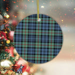 Plaid Christmas Ornaments Scottish Clan MacKinlay Ancient Tartan Ceramic Ornament Plaid Ornament - Scotstee Shop