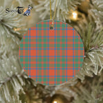 Plaid Christmas Ornaments Scottish Clan MacKintosh Ancient Tartan Ceramic Ornament Plaid Ornaments - Scotstee Shop