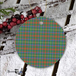 Plaid Christmas Ornaments Scottish Clan MacKintosh Hunting Ancient Tartan Ceramic Ornament Plaid Ornaments - Scotstee Shop