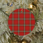 Plaid Christmas Ornaments Scottish Clan MacLay Tartan Ceramic Ornament Plaid Ornaments - Scotstee Shop