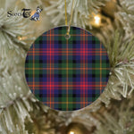 Plaid Christmas Ornaments Scottish Clan MacLennan Tartan Ceramic Ornament Plaid Ornaments - Scotstee Shop