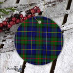 Plaid Christmas Ornaments Scottish Clan MacLeod Of Harris Modern Tartan Ceramic Ornament Plaid Ornaments - Scotstee Shop