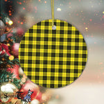 Plaid Christmas Ornaments Scottish Clan MacLeod Of Lewis Modern Tartan Ceramic Ornament Plaid Ornaments - Scotstee Shop
