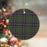 Plaid Christmas Ornaments Scottish Clan MacMillan Hunting Modern Tartan Ceramic Ornament Plaid Ornaments - Scotstee Shop