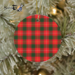 Plaid Christmas Ornaments Scottish Clan MacPhee Tartan Ceramic Ornament Plaid Ornaments - Scotstee Shop