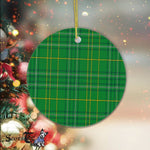 Plaid Christmas Ornaments Scottish Clan Masterton Tartan Ceramic Ornament Plaid Ornaments - Scotstee Shop