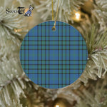 Plaid Christmas Ornaments Scottish Clan Matheson Hunting Ancient Tartan Ceramic Ornament Plaid Ornaments - Scotstee Shop
