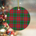 Plaid Christmas Ornaments Scottish Clan McCulloch Tartan Ceramic Ornament Plaid Ornaments - Scotstee Shop