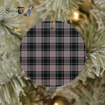 Plaid Christmas Ornaments Scottish Clan Moffat Tartan Ceramic Ornament Plaid Ornaments - Scotstee Shop