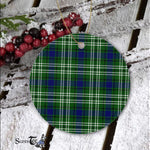 Plaid Christmas Ornaments Scottish Clan Mow Tartan Ceramic Ornament Plaid Ornaments - Scotstee Shop