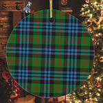 Plaid Christmas Ornaments Scottish Clan Newlands Tartan Ornament,  ceramic ornament, personalized christmas ornaments, christmas tree ornaments, christmas door decorations, Plaid Ornament, Tartan Ceramic Ornament