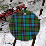 Plaid Christmas Ornaments Scottish Clan Newlands Tartan Ornament,  ceramic ornament, personalized christmas ornaments, christmas tree ornaments, christmas door decorations, Plaid Ornament, Tartan Ceramic Ornament