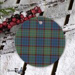 Plaid Christmas Ornaments Scottish Clan Nicolson Hunting Ancient Tartan Ceramic Ornament Plaid Ornaments - Scotstee Shop