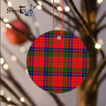 Plaid Christmas Ornaments Scottish Clan Nicolson Modern Tartan Ornament,  ceramic ornament, personalized christmas ornaments, christmas tree ornaments, christmas door decorations, Plaid Ornament, Tartan Ceramic Ornament