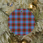 Plaid Christmas Ornaments Scottish Clan Nicolson Tartan Ornament,  ceramic ornament, personalized christmas ornaments, christmas tree ornaments, christmas door decorations, Plaid Ornament, Tartan Ceramic Ornament