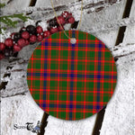 Plaid Christmas Ornaments Scottish Clan Nithsdale Tartan Ornament,  ceramic ornament, personalized christmas ornaments, christmas tree ornaments, christmas door decorations, Plaid Ornament, Tartan Ceramic Ornament