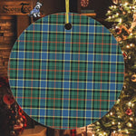 Plaid Christmas Ornaments Scottish Clan Ogilvie Hunting Ancient Tartan Ornament,  ceramic ornament, personalized christmas ornaments, christmas tree ornaments, christmas door decorations, Plaid Ornament, Tartan Ceramic Ornament
